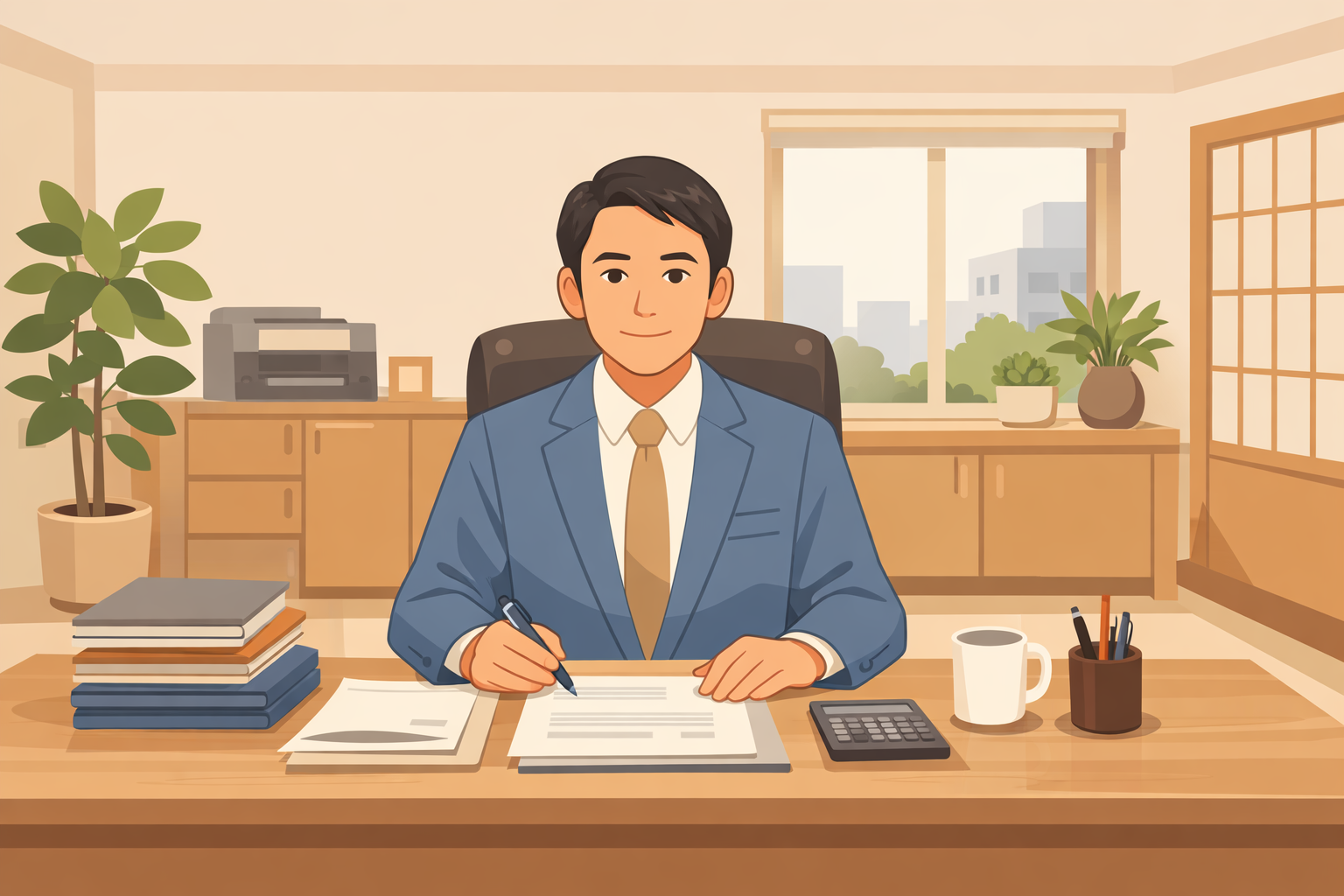 税務調査の相談に対応する税理士事務所のイメージ