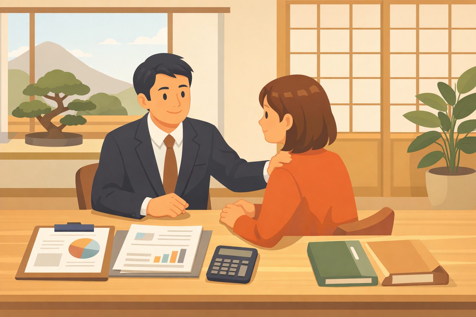 税務調査の対応を税理士に相談するイメージ